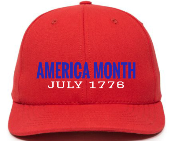 Red America Month Hat- USA Made